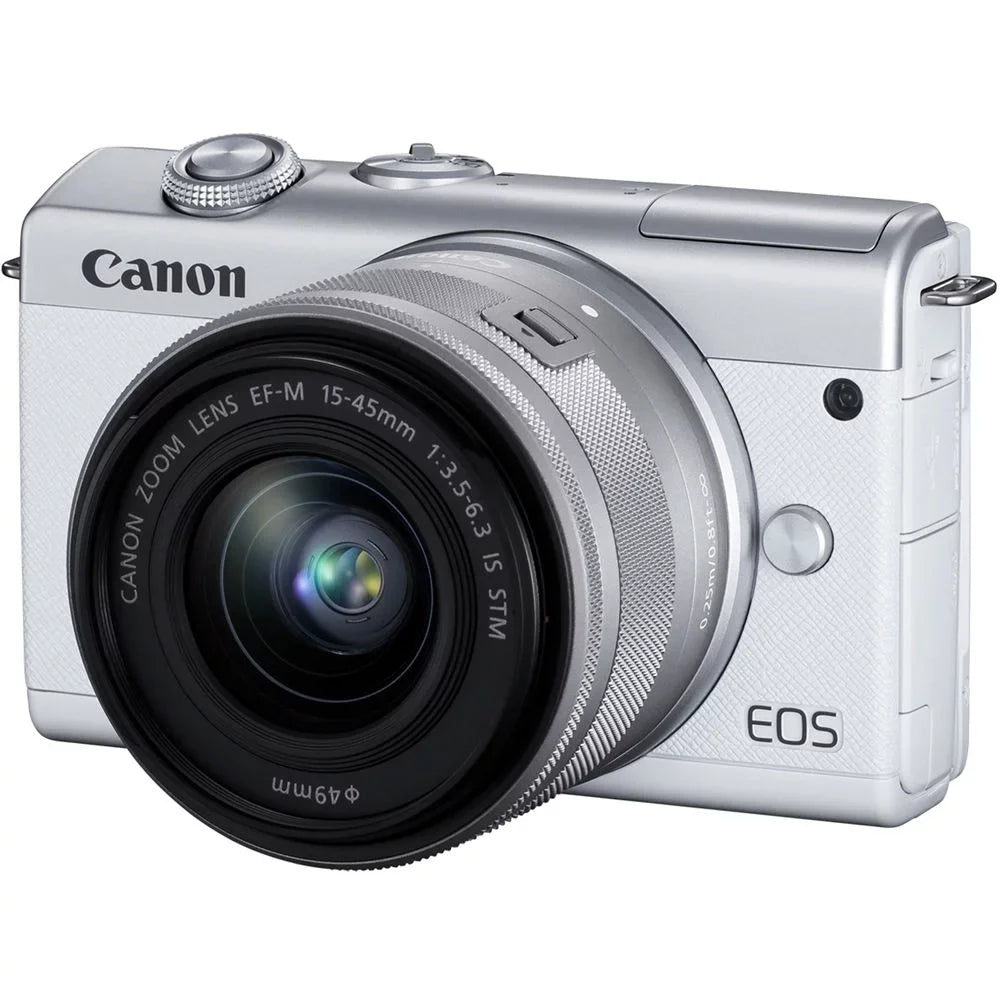 EOS M200 Mirrorless Digital Camera with 15-45mm Lens (3700C009) + More