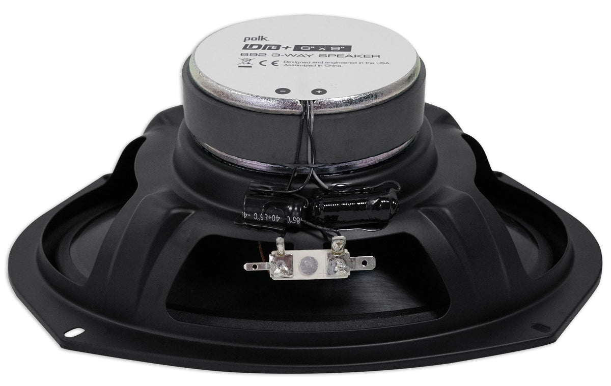 2) Polk Audio DB692 6X9" 450w Car Audio Marine/ATV/Motorcycle Speakers+Cyberbuds