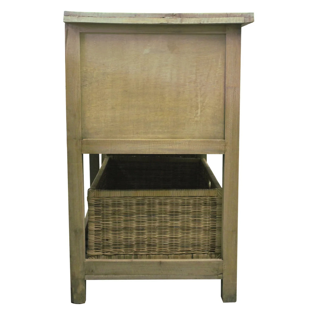 Cottage Double Bay Sideboard - Driftwood Brown. Sunset Trading CC-TAB228S-DW 61 in