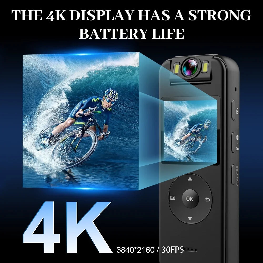 CS09 4K wide-angle camera action camera is suitable for outdoor sports recording and cycling recorders.