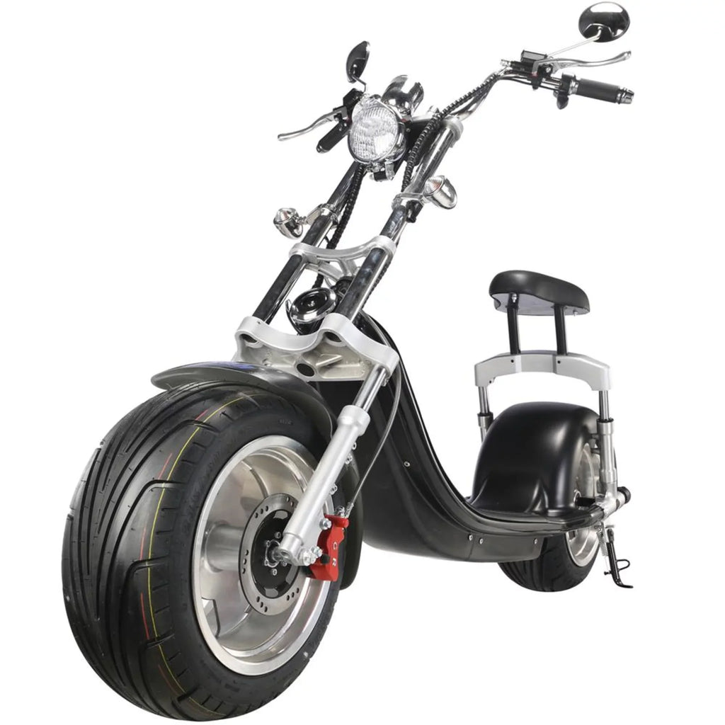 MotoTec Knockout 60v 2500w Lithium Electric Scooter, Black