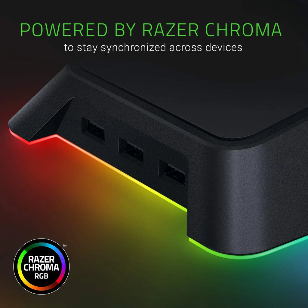 Base Station Chroma - Chroma Enabled Gaming Headset Stand with USB Hub