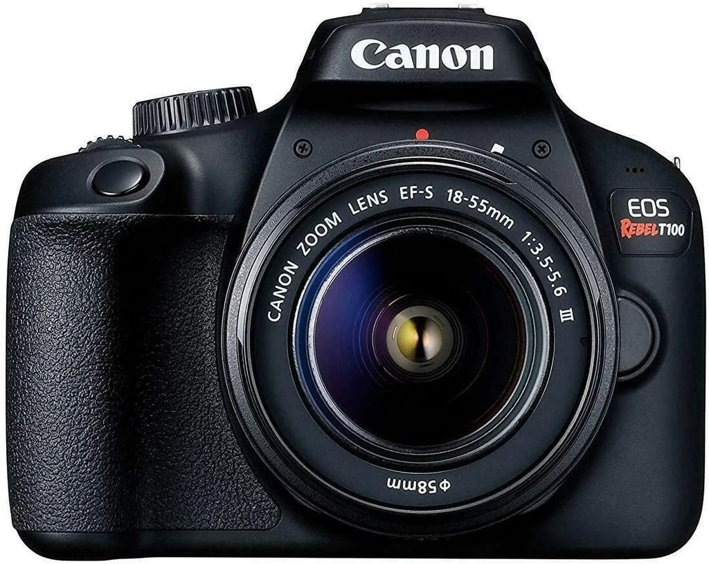 EOS Rebel T100/4000D DSLR Camera with 18-55mm f/3.5-5.6 DC III Lens