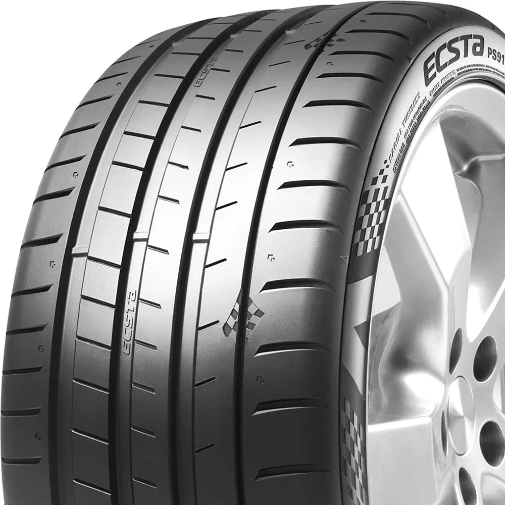 Pair of 2 (TWO) Kumho Ecsta PS91 235/40ZR18 95Y XL High Performance Tires Fits: 2012-18  Focus Titanium, 2017-23 Honda Civic Sport Touring
