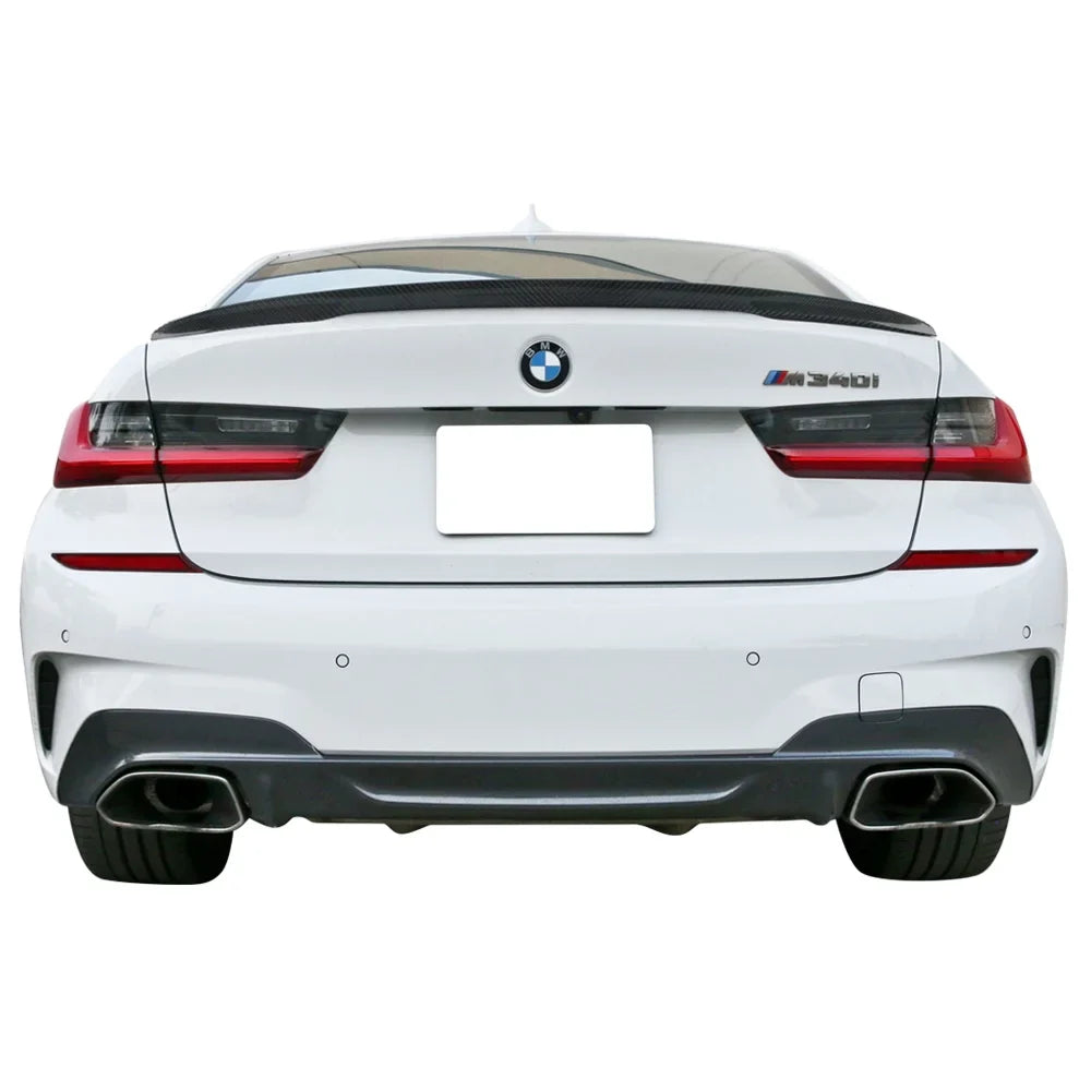 Ikon Motorsports Trunk Spoiler matching with 19-23  3-Series G20 P Style Rear Wing Carbon Fiber 2019 2020