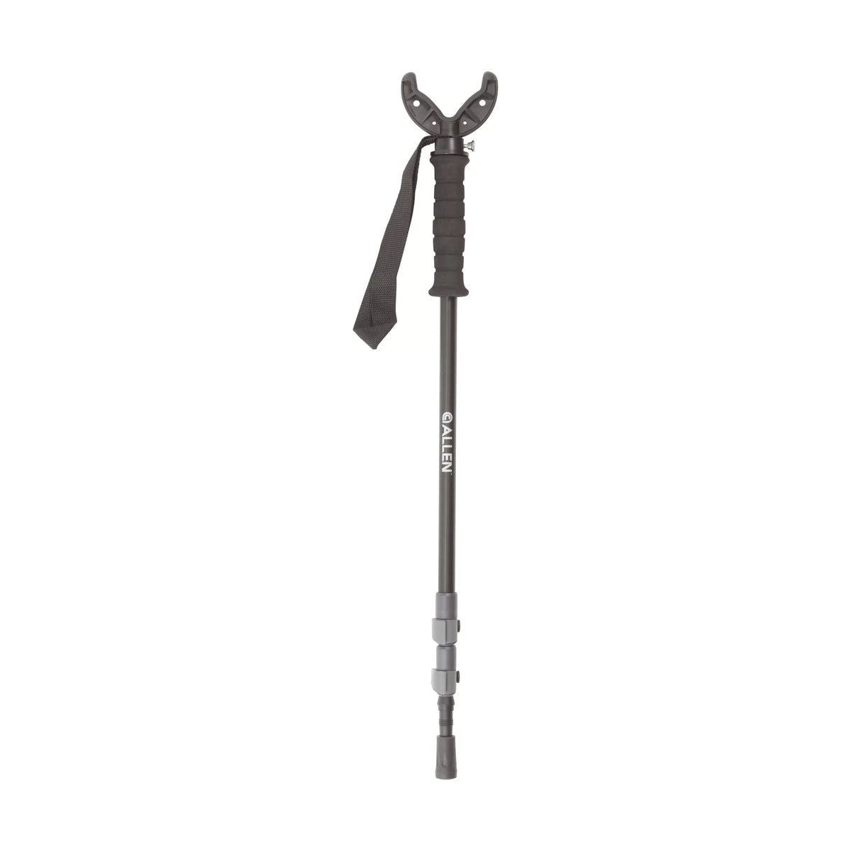 Allen Company Backcountry Hunting Monopod Shooting Stick, Adjusts 55" to 62" Tall, Black, Aluminum, 1 ct