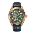 Aquacy Bronze CuSn8 Abalone Automatic Diver Watch BR.AB.8215.L - Screw Down 316L Stainless Case Back - 200M liquid Resistance - 40 Hours Approx Power Reserve Dive Swimming Wrist Watches For Men