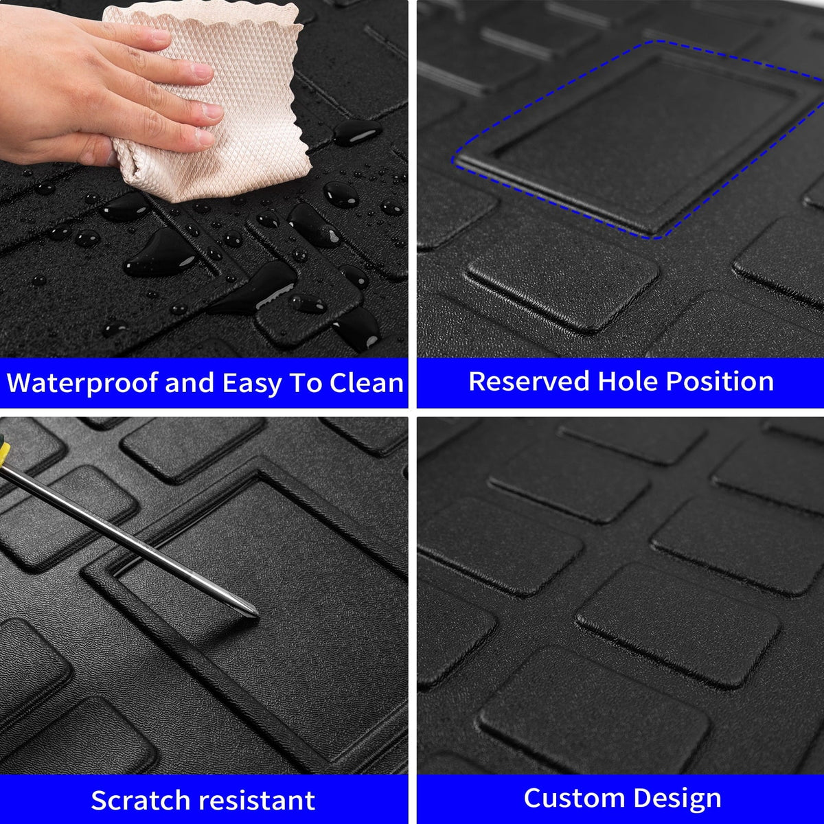 Fit 2013-2023  4Runner 7 Seats Floor Mats Trunk Mat Cargo Mat Cargo Liner Accessories