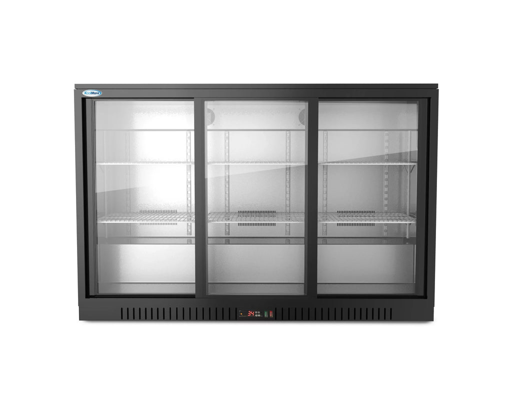 Ft.. Three-Door Back Bar Refrigerator – 11.3 Cu. KoolMore 35 in