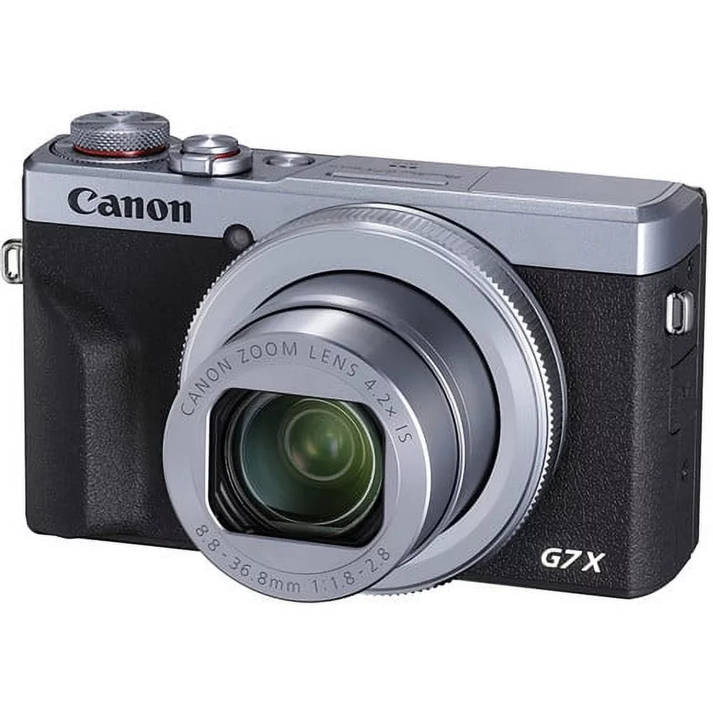 '- PowerShot G7 X Mark III 20.1-Megapixel Digital Camera - Silver - Premium Accessories Bundle - International Version