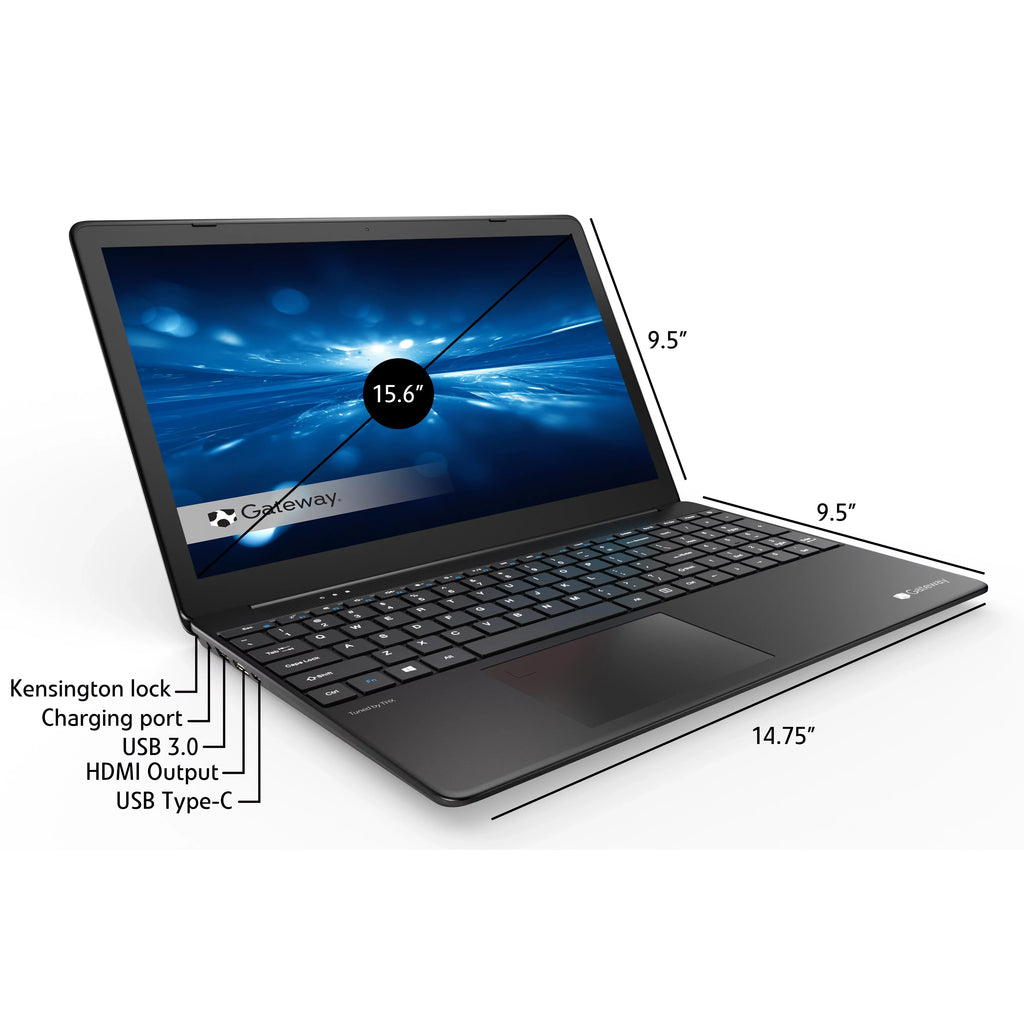 Restored Gateway GWTN156-9BK 15.6" FHD i5-1135G7 2.4GHz  Iris Xe Graphics 16GB RAM 512GB SSD Win 10 Home Black (Refurbished)