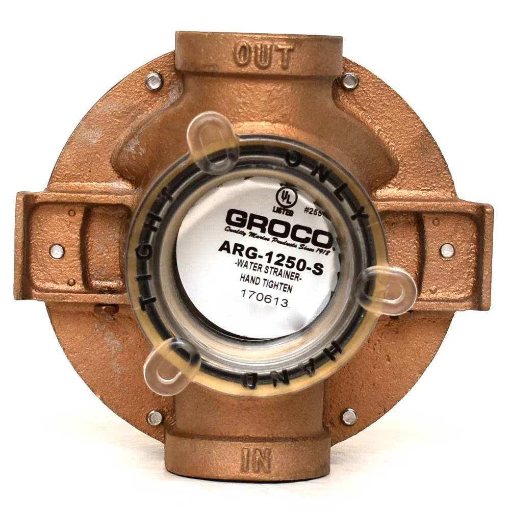 Groco craft Raw moisture Strainer ARG-1250-S | 1 1/4 Inch Cast Bronze