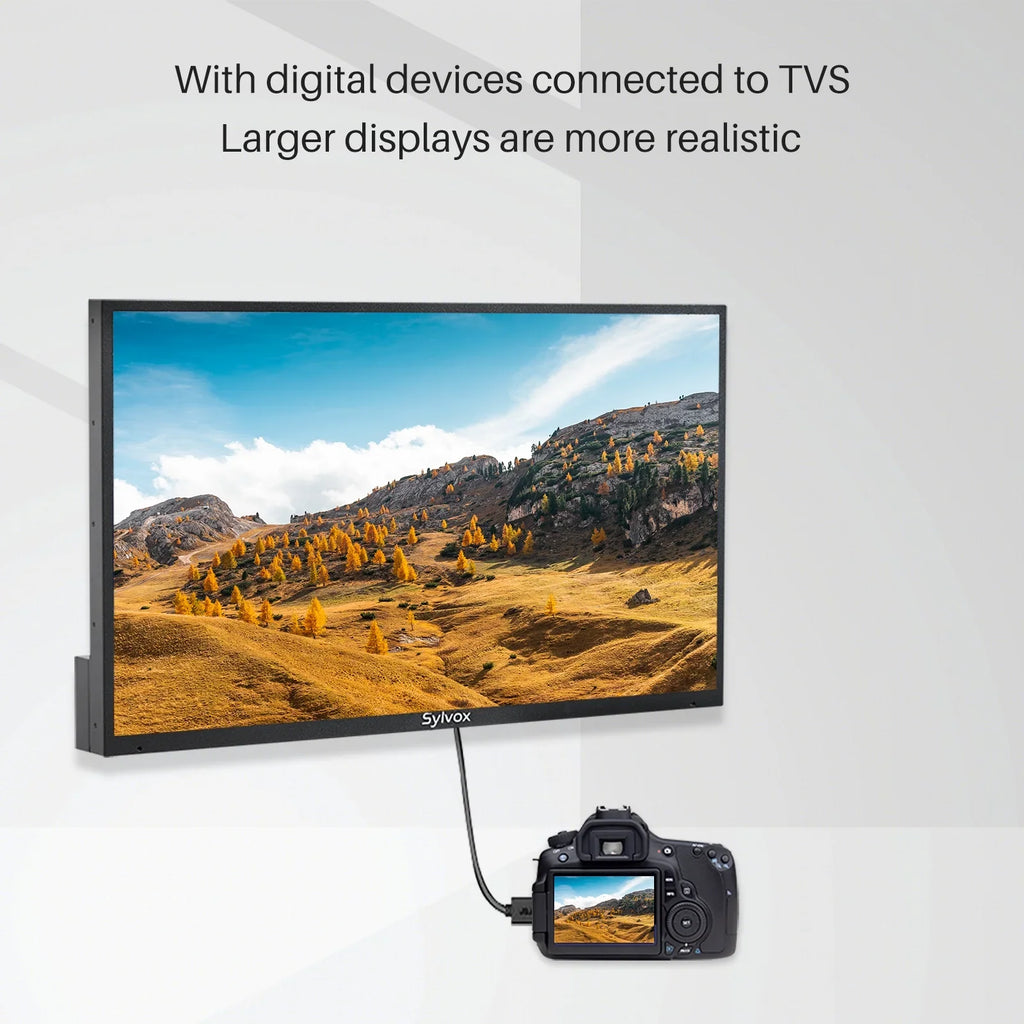SYLVOX 43" Full Sun Outdoor TV, 2000 Nits 4K UHD Smart TV with IP55 Waterproof (Pool Series)