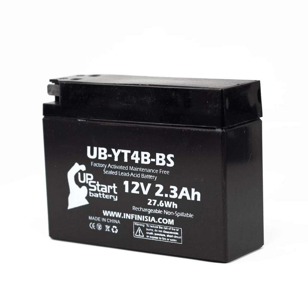 3 Pack - YT4B-BS Battery Replacement for (2.3Ah, 12v, Sealed) Factory Activated, Maintenance Free Battery - appropriate with 2015 Yamaha SR400, 2008 Suzuki DR-Z70, 2009 Suzuki DR-Z70