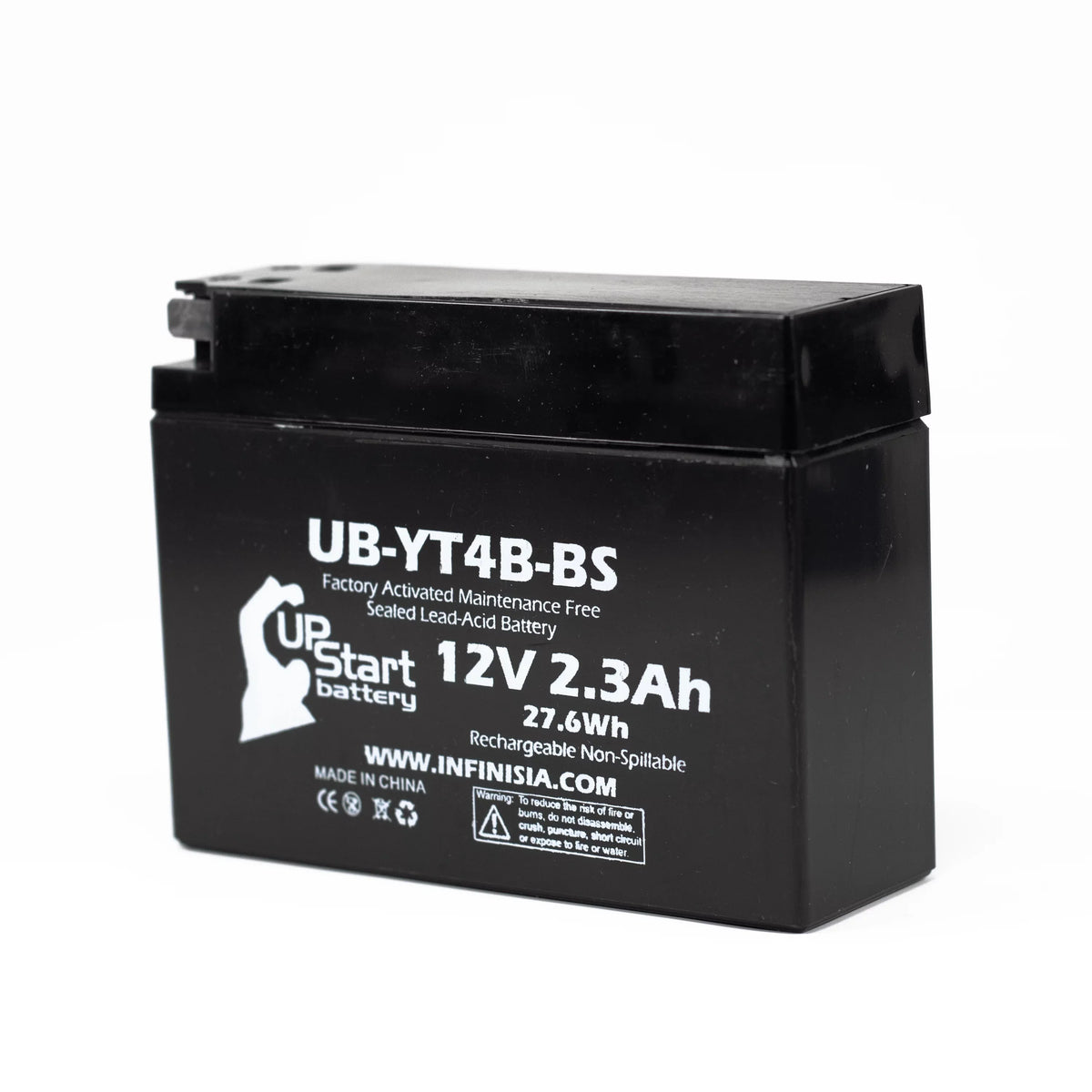 3 Pack - YT4B-BS Battery Replacement for (2.3Ah, 12v, Sealed) Factory Activated, Maintenance Free Battery - appropriate with 2015 Yamaha SR400, 2008 Suzuki DR-Z70, 2009 Suzuki DR-Z70