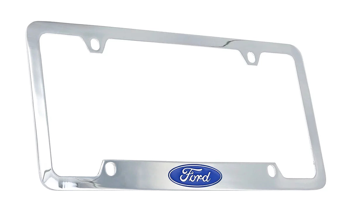 Logo Chrome License Plate Frame Holder
