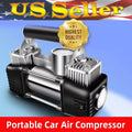 Jahy2Tech Black Portable Air Compressor 12V Electric Pump Quick Inflation 280W Roadside Assistance