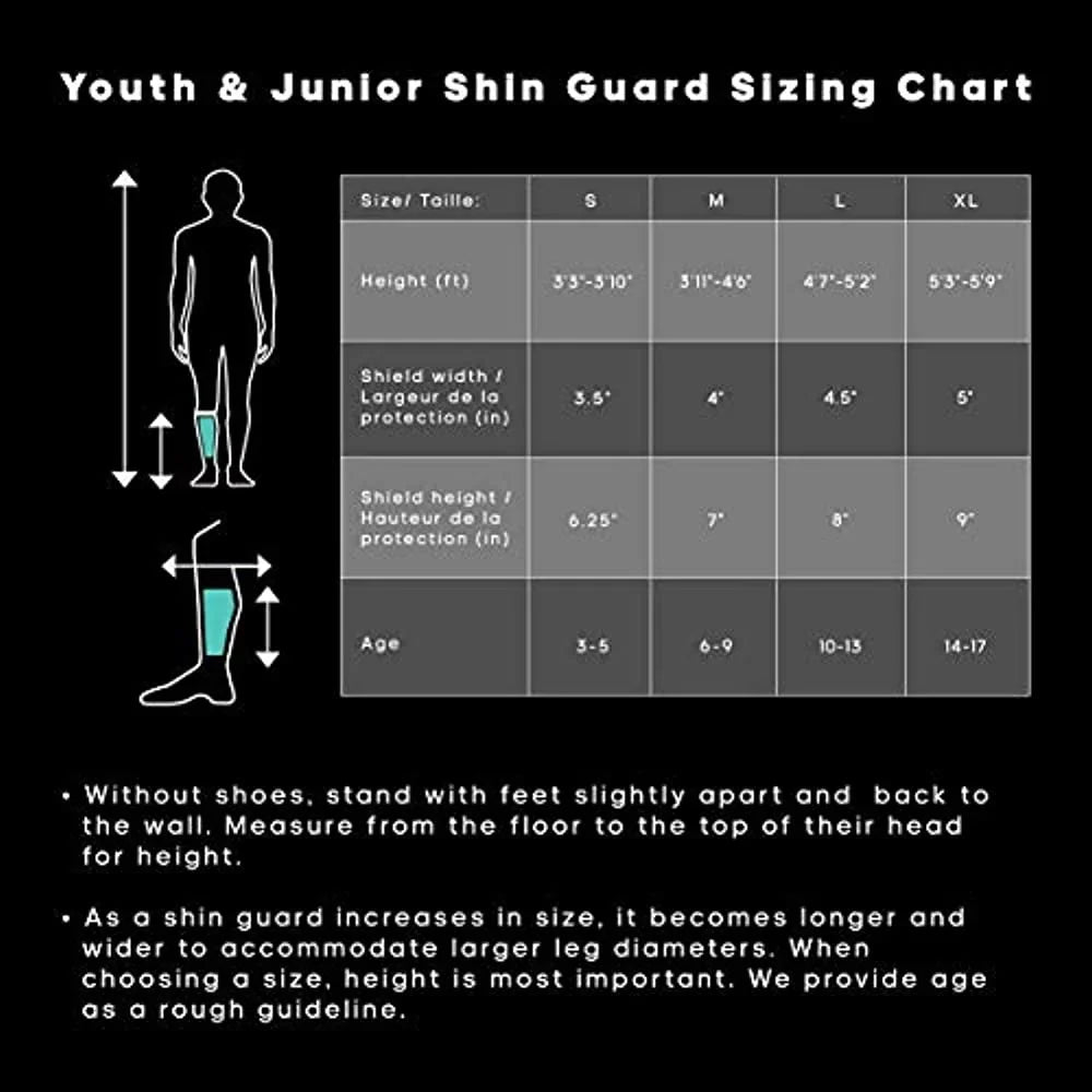 Youth Sock Guard Black