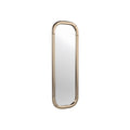 Sleek Gold Oval Wall Mirror with Modern Design