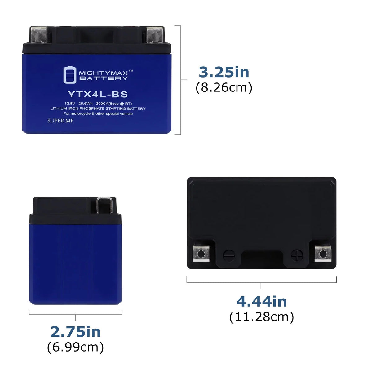 YTX4L-BS Lithium Replacement Battery matching with Bombardier Quest Max 650 2004 - 20 Pack