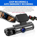 G·PEH Dash Cam - Ensure Your Road Safety with Dual Lens Front and Inside Recording