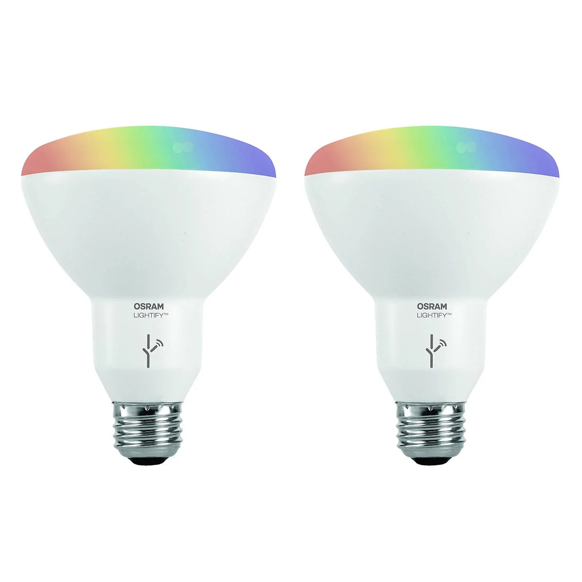 Sylvania SMART+ ZigBee 65W Equivalent Full Color BR30 High CRI LED Light Bulb, 2-count