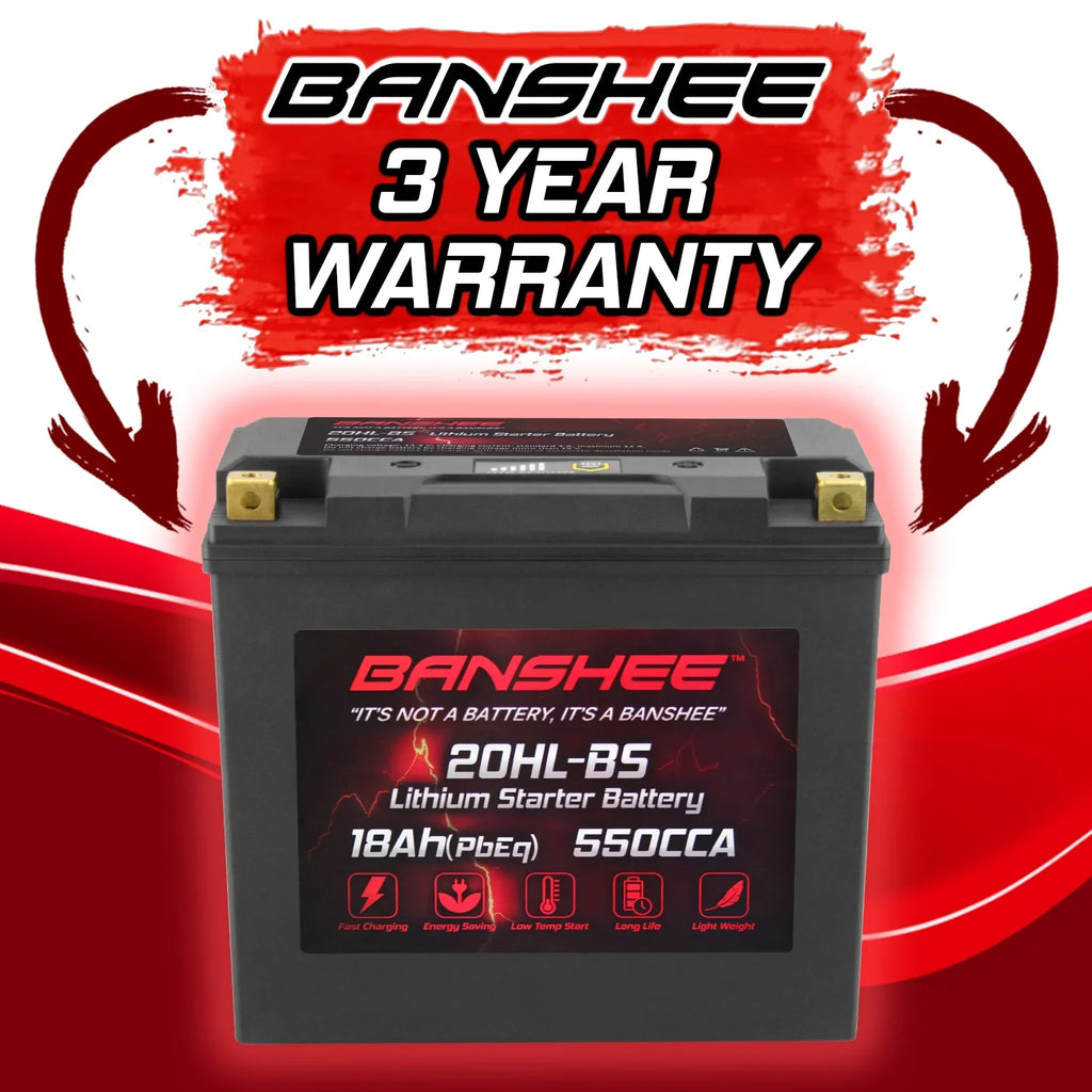 Banshee YTX20L-BS LiFePO4 Motorsports Battery appropriate with CAN-AM Renegade 800R 2013 to 2015