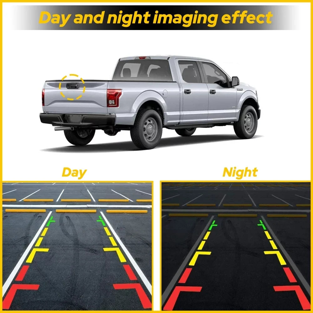 Tailgate Handle with Rear View Camera Backup Camera Fits For 2004-2014  F150 2008-2014 F250 F350 F450 F550