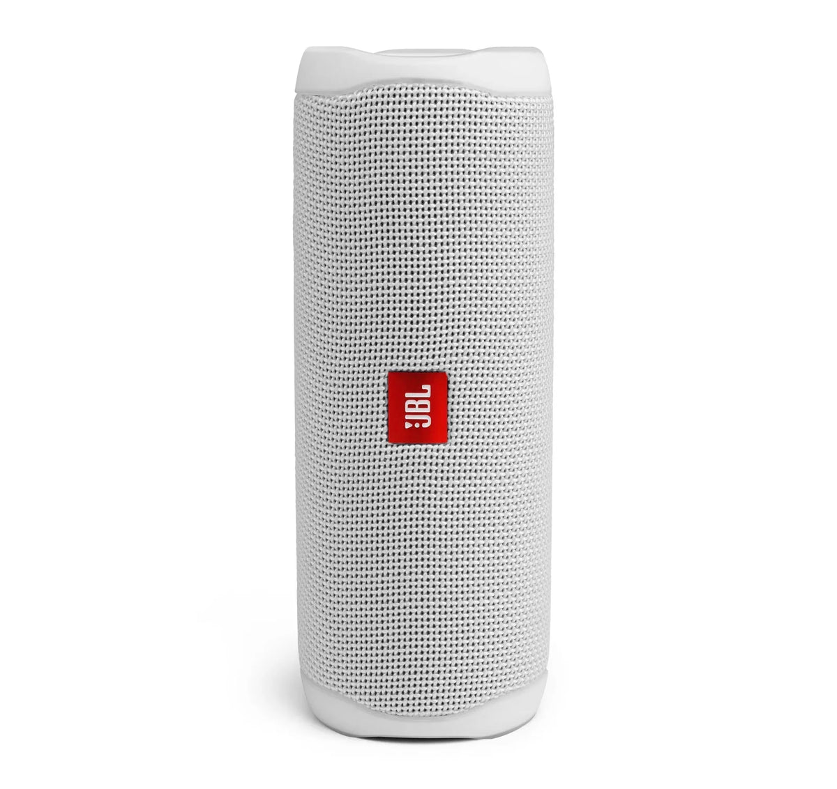 JBL Flip 5 White Portable Bluetooth Speaker w/divvi! Hardshell Case