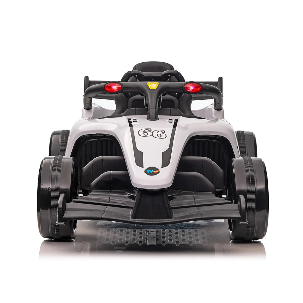 Blazin' Wheels 12V Battery Operated White F1 Ride on W/Remote 3 Years and up
