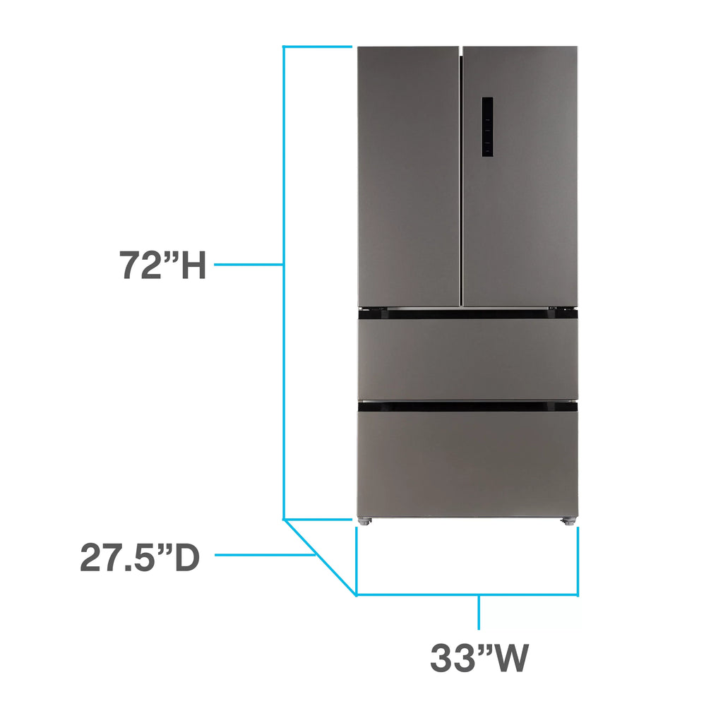 ft., in Stainless Steel (FFFDD18L3S). Avanti Frost Free French Door Refrigerator, 18.0 cu