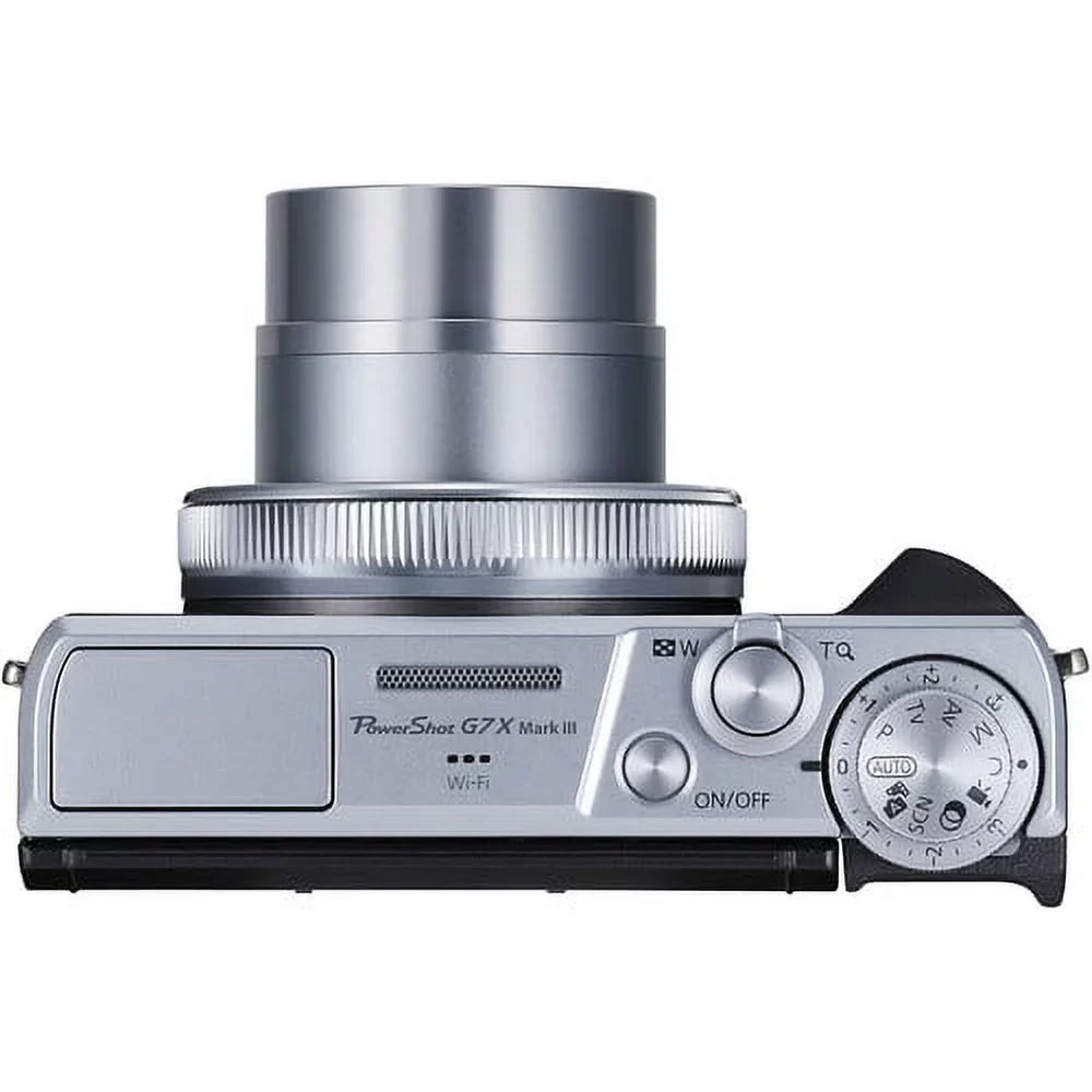 '- PowerShot G7 X Mark III 20.1-Megapixel Digital Camera - Silver - Premium Accessories Bundle - International Version