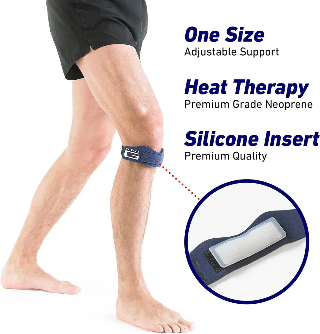 Neo G Patella Tendon Knee Strap – Knee Bands for Working Out, Running, Walking, Hiking, Jumpers Knee, Tendonitis, Crossfit, Gym, Patellar Tracking
