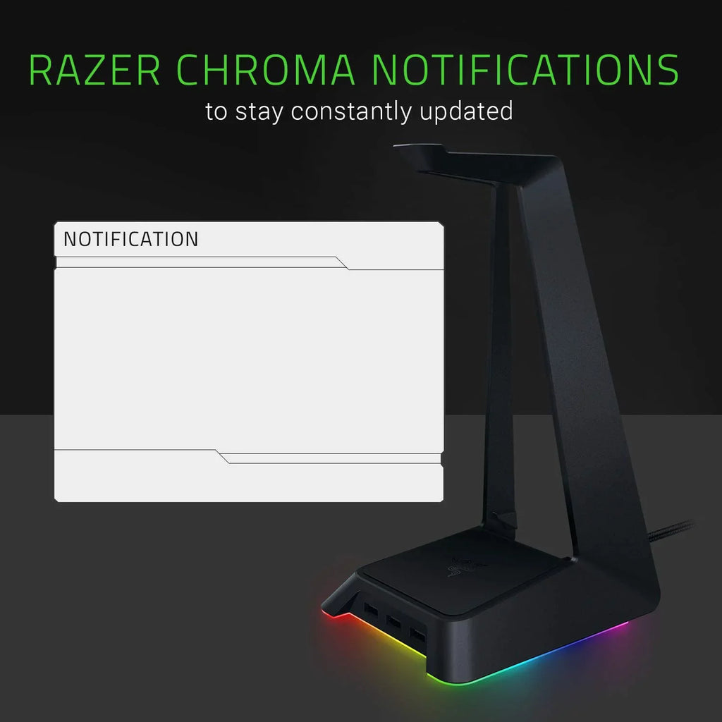 Base Station Chroma - Chroma Enabled Gaming Headset Stand with USB Hub