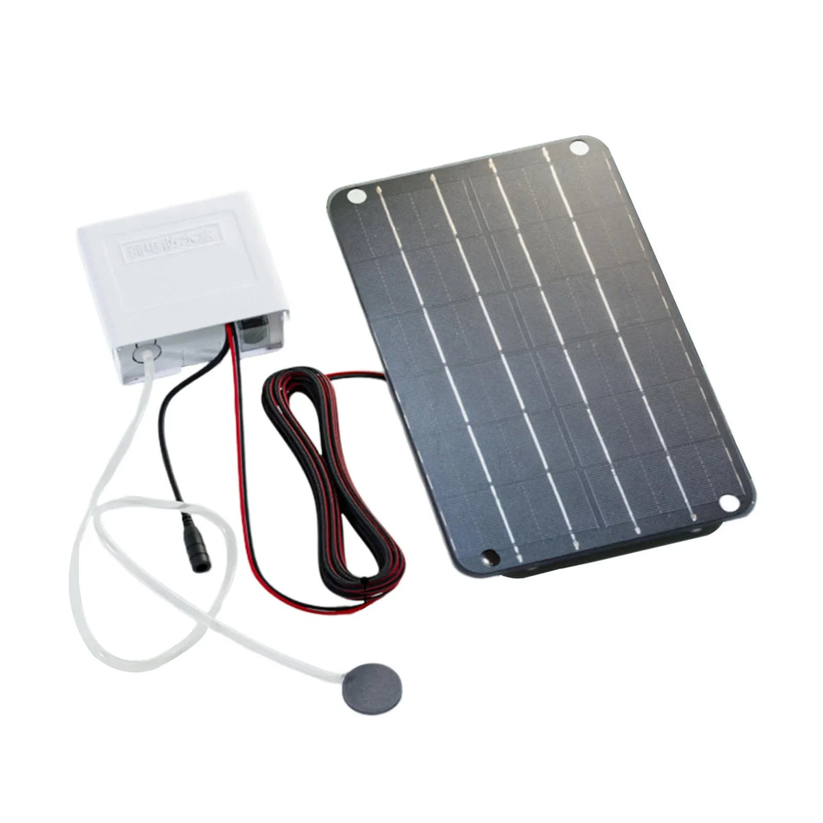 oshhnii Solar Air Pump,Aquarium Air Pump Oxygenator Silent Eco Friendly,6V Solar Pond Aerator Solar Powered Pond Pump for Hydroponics