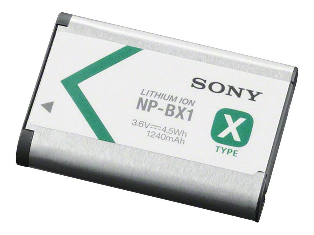 NP-BX1 - Camera battery Li-Ion 1240 mAh - for Action Cam-HDR-AS200, AS50; Cyber-shot DSC-HX80, HX90, RX1R, WX500; Handycam HDR-GWP88