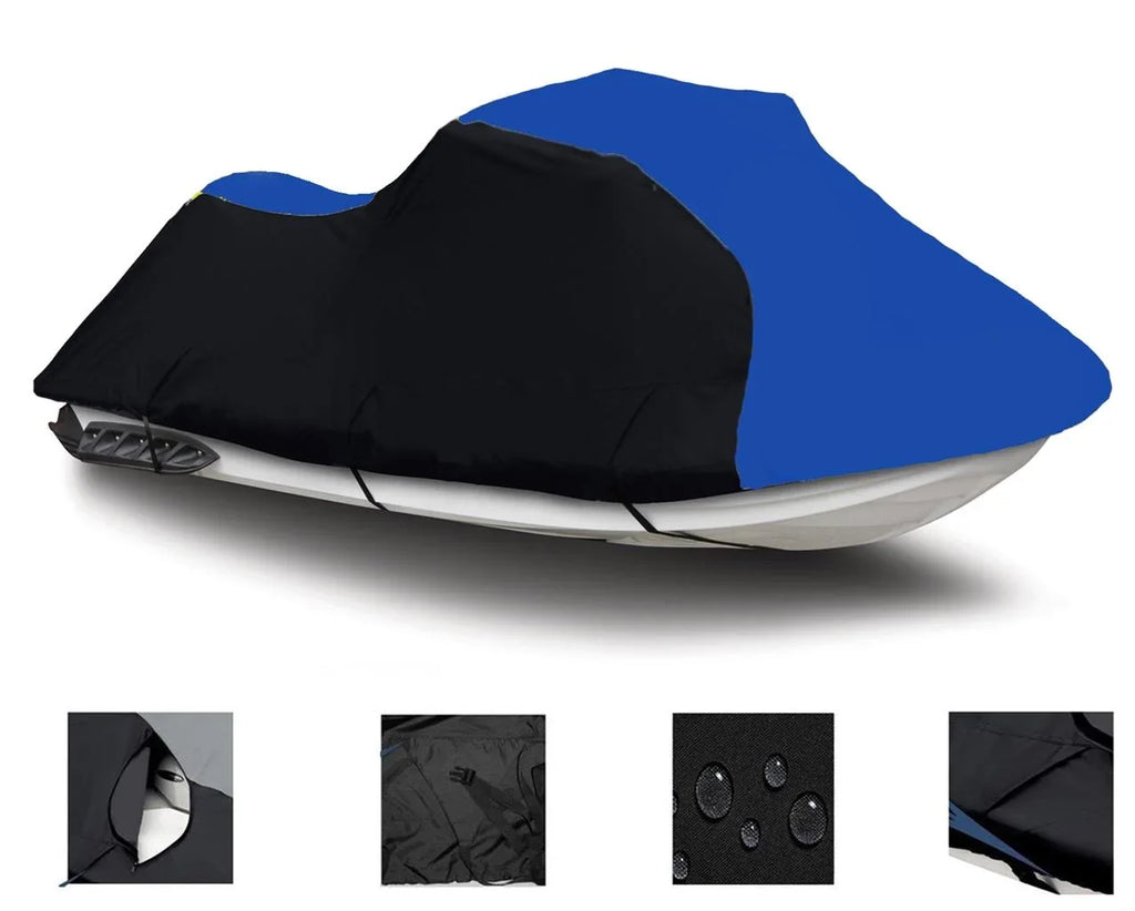 BLACK / BLUE HEAVY-DUTY, TOP OF THE LINE protector suitable for Sea Doo Sea-Doo GTI 1997 1998 1999 2000 Jet Ski Trailerable wrap