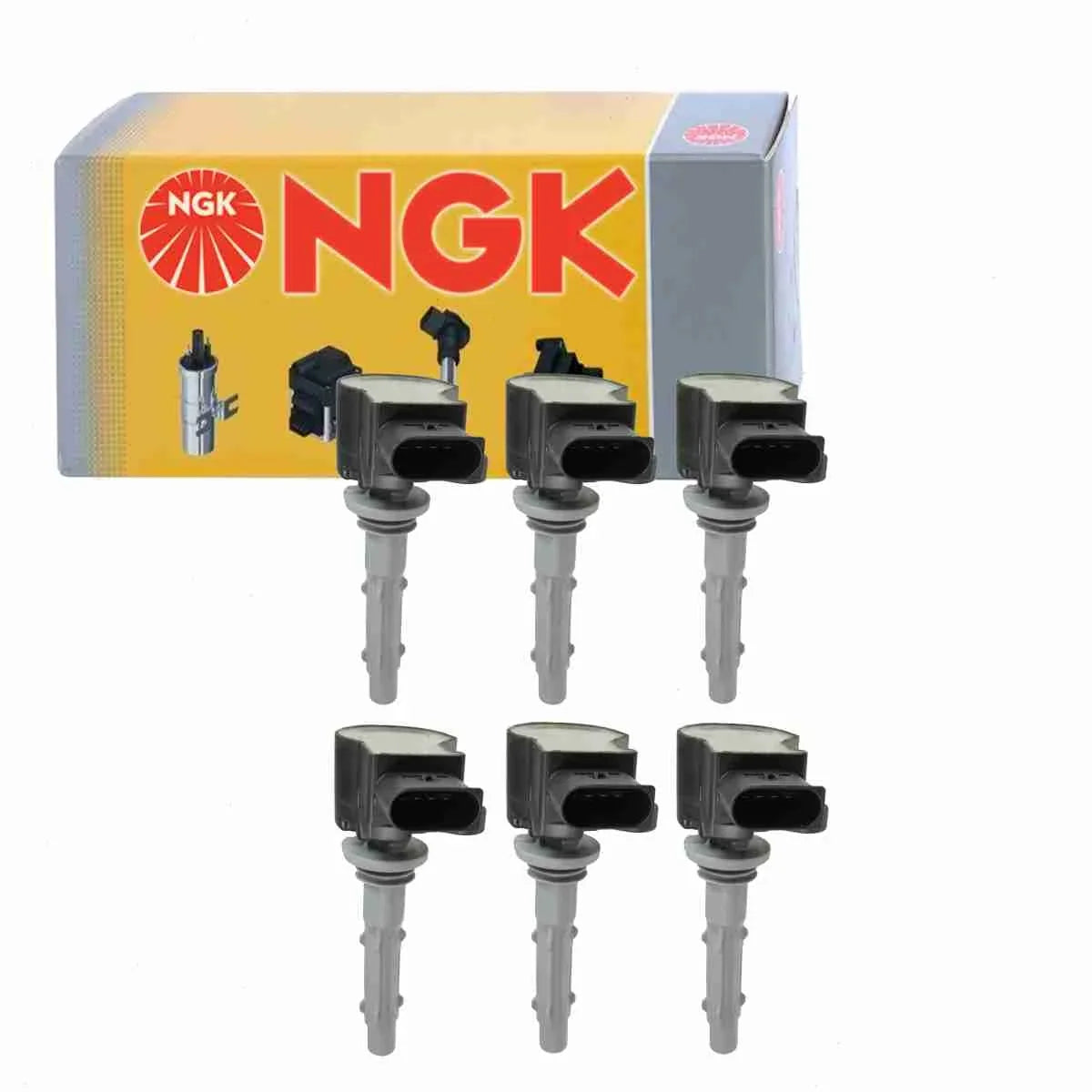6 pc NGK Ignition Coils matching with Mercedes-Benz C300 3.0L 3.5L V6 2008-2013