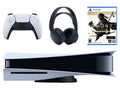 Playstation 5 Disc Version Console with Black PULSE 3D Wireless Gaming Headset and Ghost of Tsushima Director's Cut