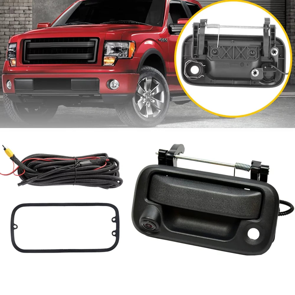 Tailgate Handle with Rear View Camera Backup Camera Fits For 2004-2014  F150 2008-2014 F250 F350 F450 F550