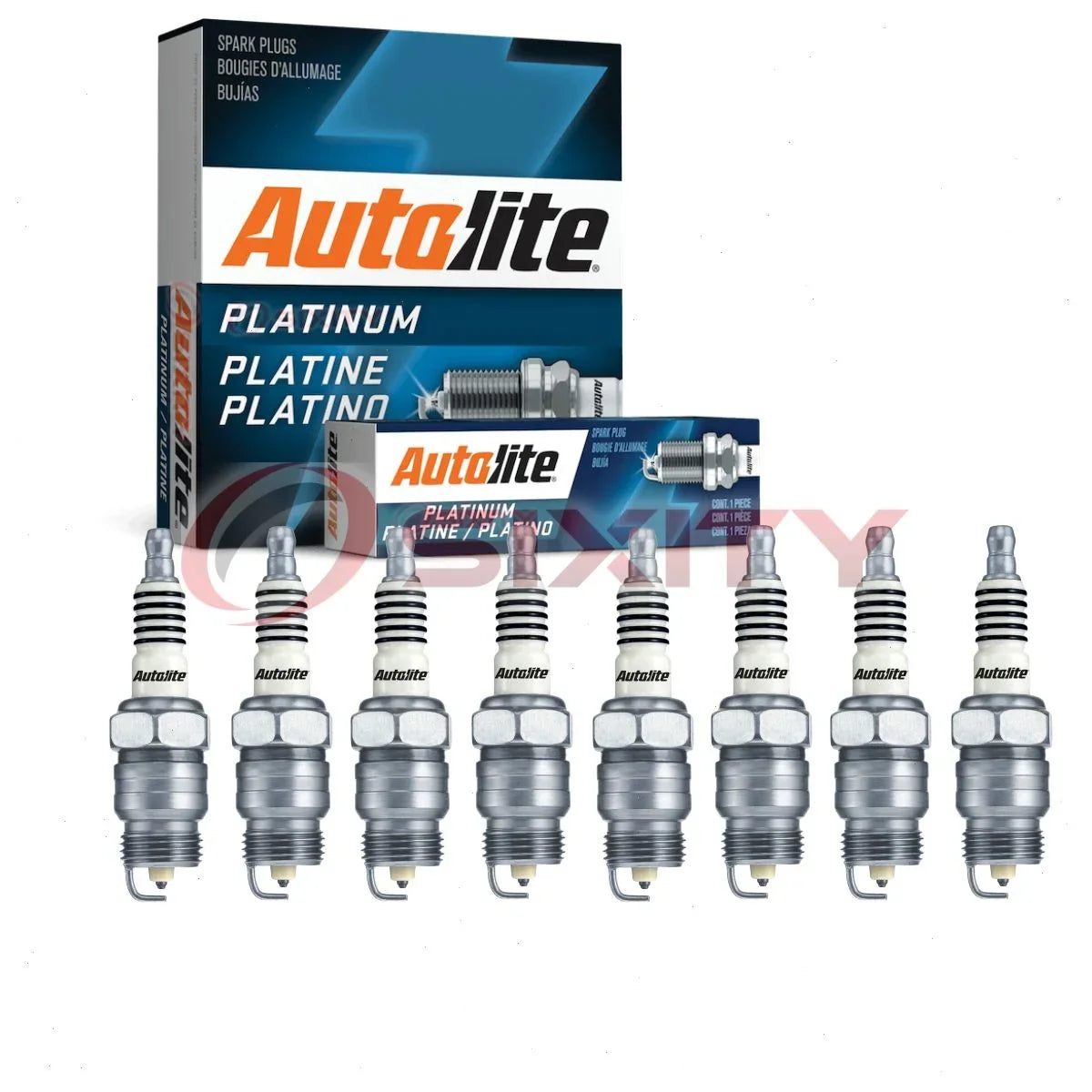 8 pc Autolite AP45 Platinum Spark Plugs for 19145288 22 2438 5007 ASF34 HR8LPX6 Ignition Wire Secondary Fits select: 1966-1973  MUSTANG, 1975-1986  F150