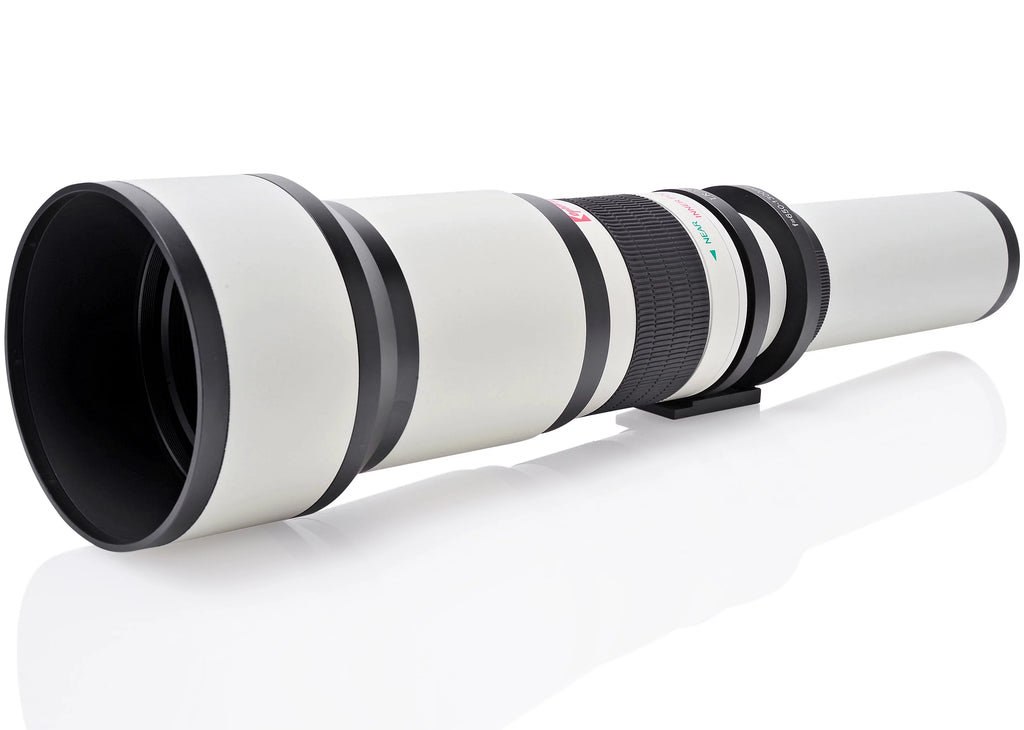 Opteka 650-1300mm (with 2x- 1300-2600mm) f/8 Manual Telephoto Lens + UV for  Alpha A99 II, A99, A77, A68, A65, A58, A57, A55, A37, A35, A33, A900, A700, A580, A560, A550, A390 Digital SLR Cameras