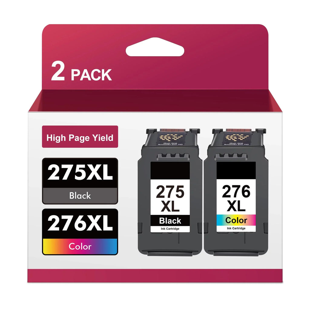 PG-275XL CL-276XL for  275XL and 276XL Ink Cartridges Combo Pack 275XL 276XL 275 XL 276 XL for PIXMA TS3520 TR4720 TR4722 TS3522 TS3500 TR4700 Printers (1 Black, 1 Color)
