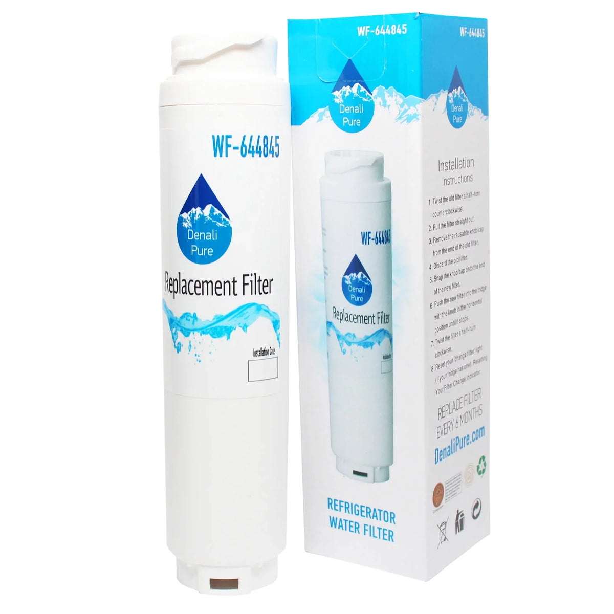 2-Pack Replacement for Bosch RWF1110 Refrigerator aqua Filter - matching with Bosch RWF1110 Fridge liquid Filter Cartridge