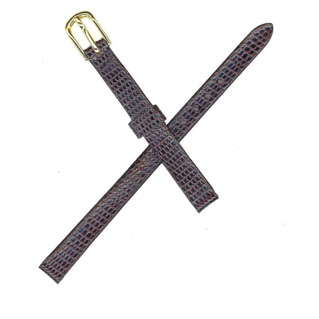 Seiko Watchband 08mm Brown Lizard Grain part#AU01164N