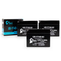 3 Pack - YT4B-BS Battery Replacement for (2.3Ah, 12v, Sealed) Factory Activated, Maintenance Free Battery - appropriate with 2015 Yamaha SR400, 2008 Suzuki DR-Z70, 2009 Suzuki DR-Z70
