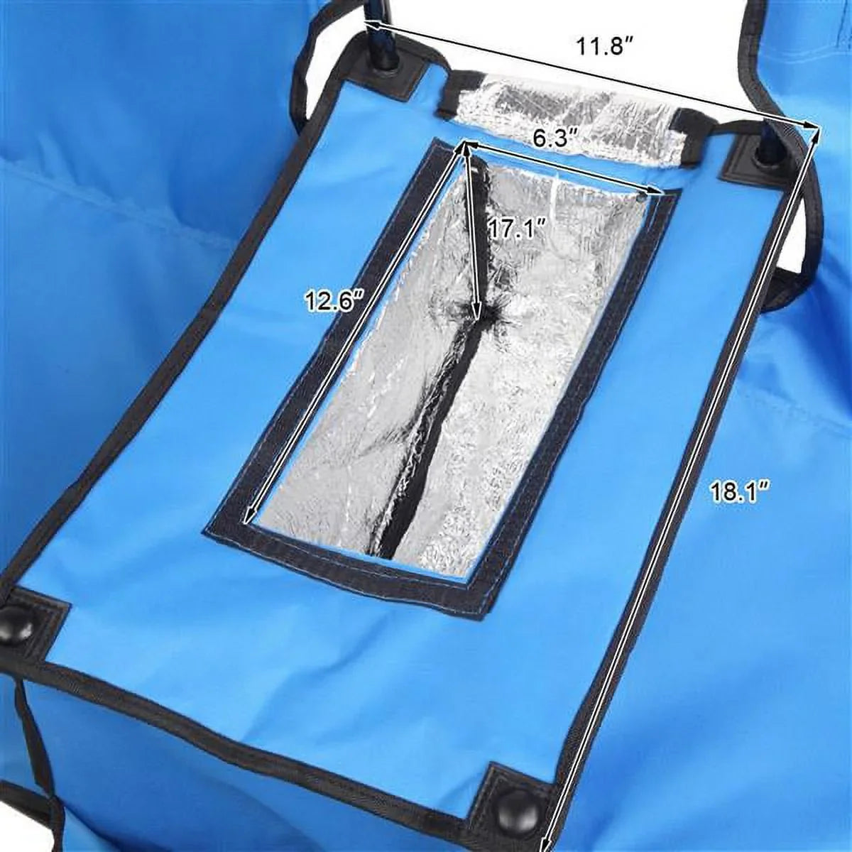 SYTHERS Double Outdoor Folding Beach Chair, High Strength Camping Chair with Mini Table Beverage Holder Carrying Bag, for Beach Patio Pool Park Outdoor Portable Camping Chair, Blue
