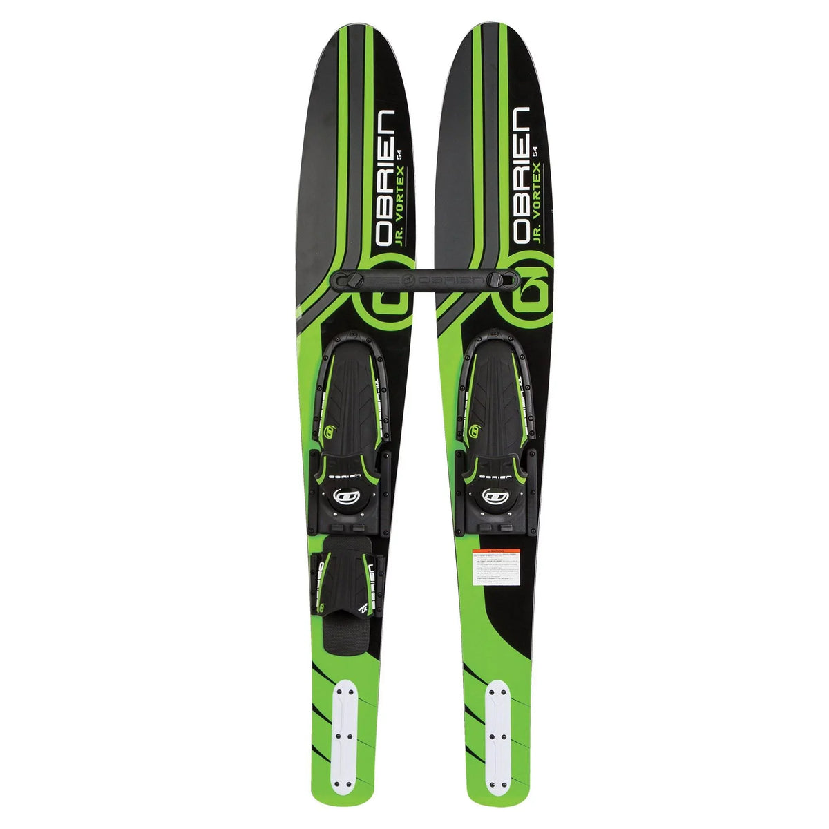 OBrien 54" Adjustable Combo aqua Skis, Kids Size 2-Mens Size 7, Green (2 Pack)
