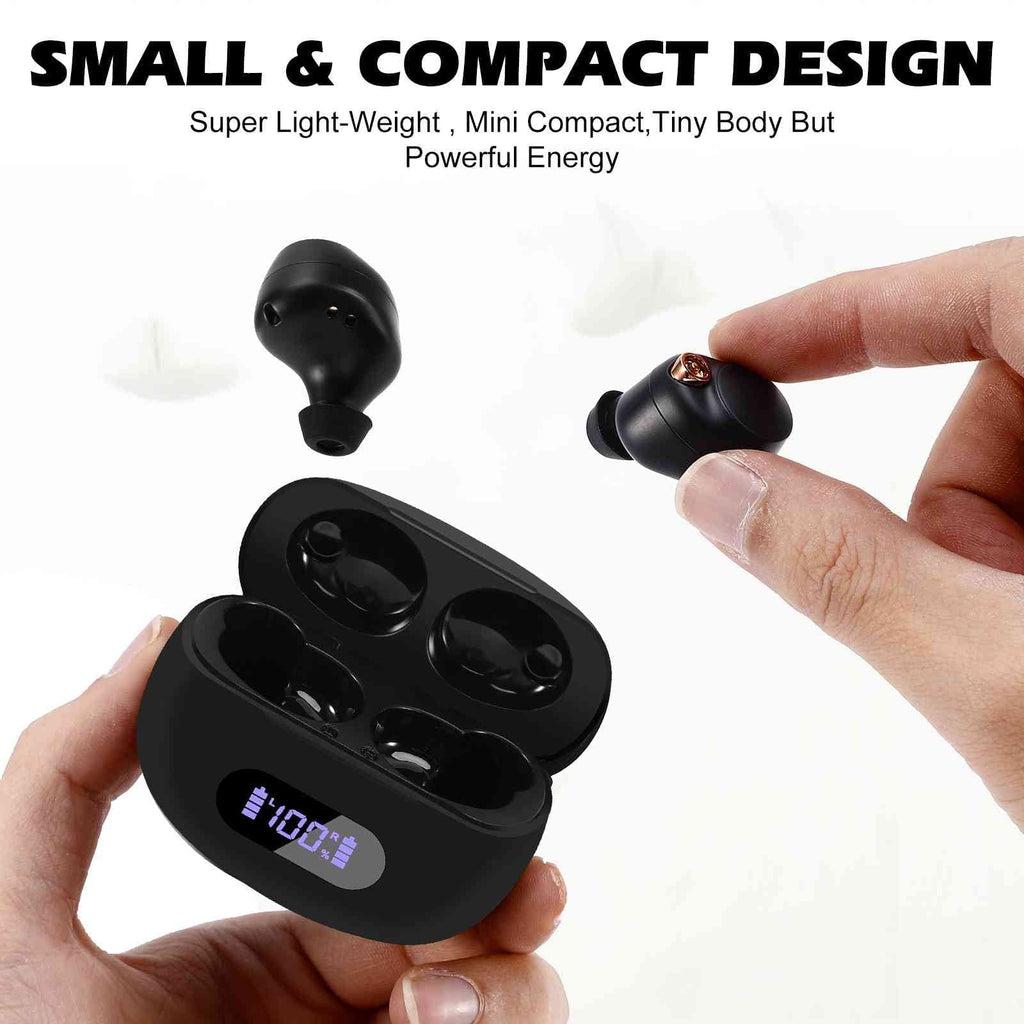 UrbanX True Wireless Bluetooth Earbuds + Charging Case, Black, Dual Connect, IPX5 liquid Resistance, Bluetooth 5.2 Connection, Balanced, Bass Boost suitable with  Legion Duel 2