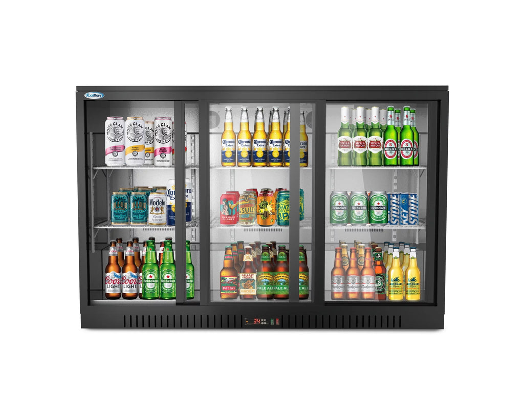 Ft.. Three-Door Back Bar Refrigerator – 11.3 Cu. KoolMore 35 in